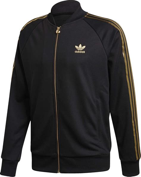 adidas jacke schwarz gold frauen|schwarze Jacken für Damen .